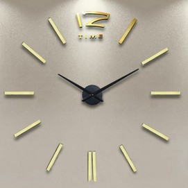 Часы настенные S003-G Ø 70-130 см Clock золото