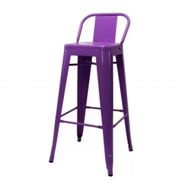 Кресло барное со спинкой Tolix MC-012P фиолетовый Primel 2018
