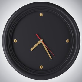 Часы Classic clock, арт. 5652 сталь с подсветкой Pikart