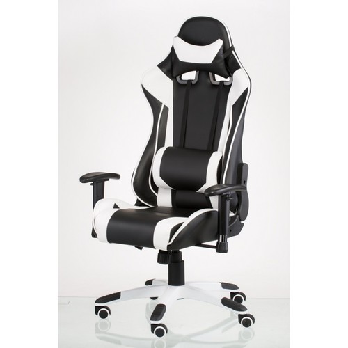 Кресло офисное Special4You ExtremeRace black/white (E4770) черное