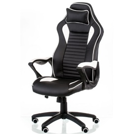 Крісло офісне Special4You Nero Black/White (E5371) чорне