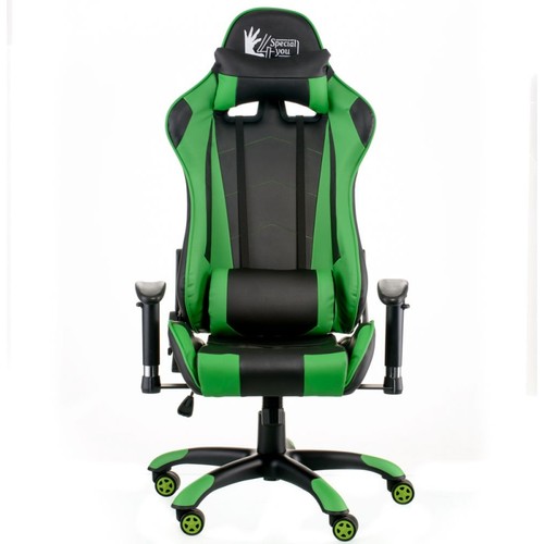 Кресло офисное Special4You ExtremeRace black/green (E5623) зеленое