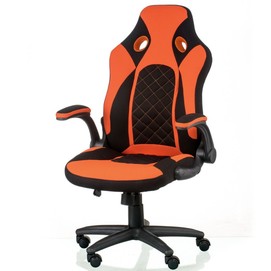 Кресло офисное Special4You Kroz Black/Red (E5531) оранжевое