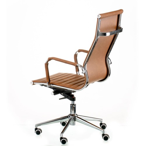 Крісло офісне Special4You Solano artleather light-brown (E5777) коричневе