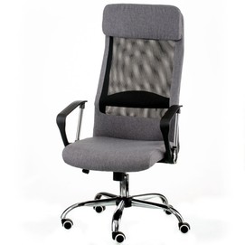Крісло офісне Special4You Silba grey (E5807) сіре