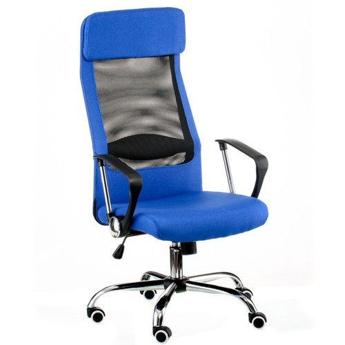 Крісло офісне Special4You Silba blue (E5838) синє