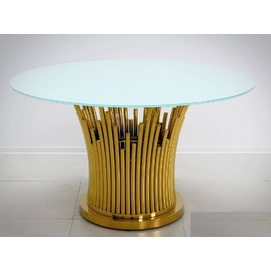 Стол обеденный 130cm TH521 золото+белый Glamoorzee