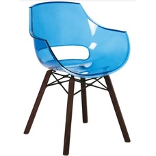 Крісло Opal Wox Iroko прозоро + синє 40 PAPATYА