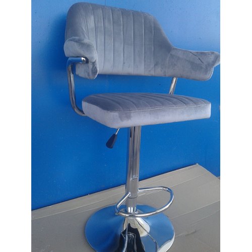 Кресло барное HY339 серый велюр Primel 2020