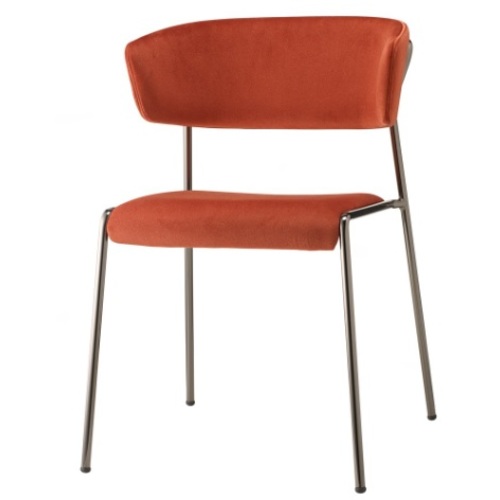 Крісло LISA WITH 2 851 помаранчеве SCAB Design