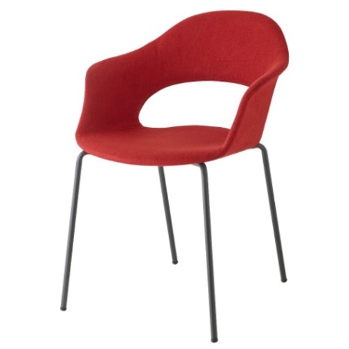 Кресло LADY B POP 2698 красное ноги черные SCAB Design
