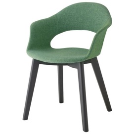 Крісло NATURAL LADY B POP 2844 зелене ноги венге SCAB Design
