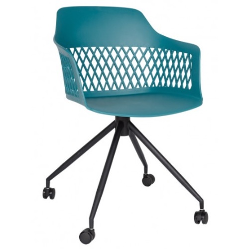 Крісло офісне Lavanda Roll бірюзовий Kolin 2020