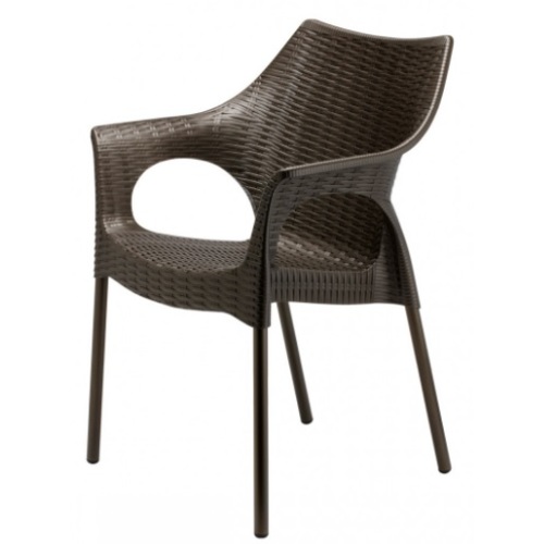 Крісло OLIMPIA 2277 коричневий SCAB Design