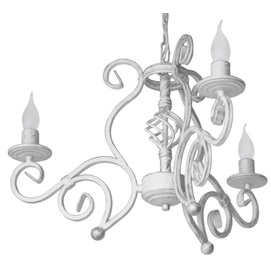 Люстра Версаль на 3 лампи сірий + срібло LiteKraft