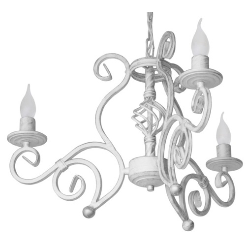 Люстра Версаль на 3 лампи сірий + срібло LiteKraft