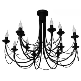 Люстра Парасолька на 12 ламп чорний LiteKraft