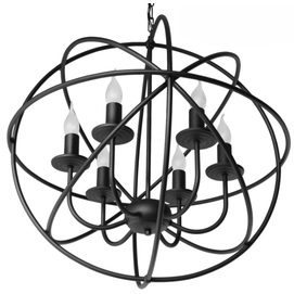 Люстра Орбіта від Paradise на 6 ламп чорний LiteKraft