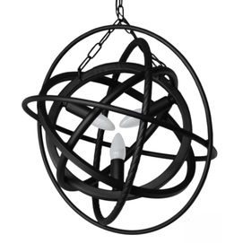 Люстра Орбіта на 3 лампи чорний LiteKraft