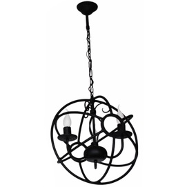 Люстра Орбіта - Гіроскоп на 3 лампи чорний LiteKraft