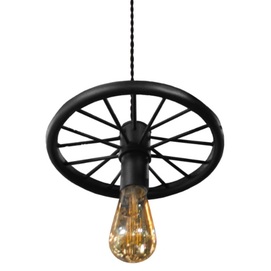 Лампа підвісна Колесо велосипеда чорний LiteKraft