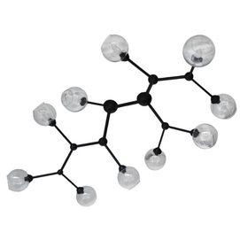 Люстра Молекула 10 ламп чорний LiteKraft