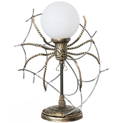 Лампа настільна Павук на павутині срібло LiteKraft