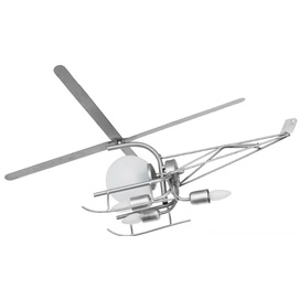 Люстра дитяча Вертоліт 3 + 1 срібло LiteKraft