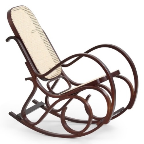 Кресло качалка MAX BIS коричневый Halmar