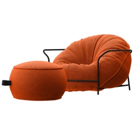 Кресло с пуфом UNI оранжевый Levantin