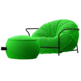 Кресло с пуфом UNI ярко-зеленый Levantin