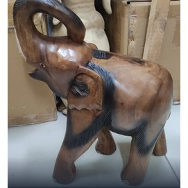 Статуетка Слон манговий, хобот вгору і закручений, 58см (ФА-см-31