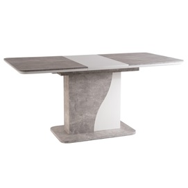 Стол обеденный раскладной Syriusz 120см серый бетон Signal 2020