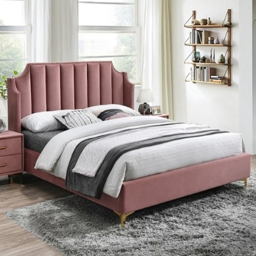Ліжко Monako 160 Velvet рожевий Signal 2020