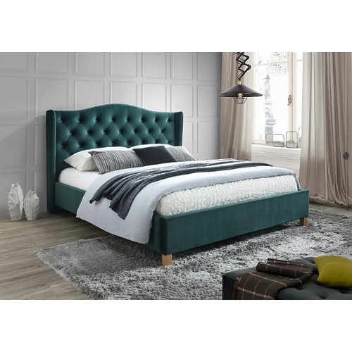 Ліжко Aspen 140 Velvet зелений Signal 2020