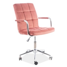 Крісло офісне Q-022 Velvet рожевий Signal 2020