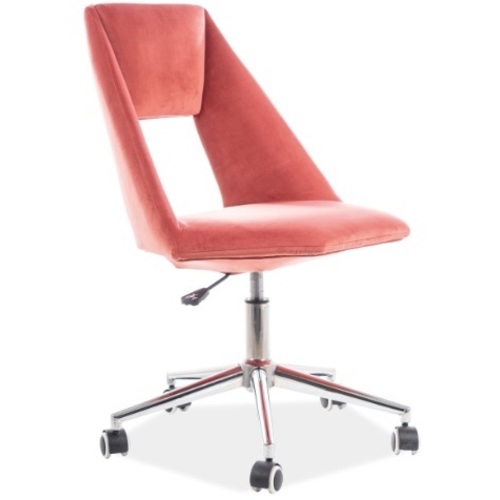 Крісло офісне Pax Velvet рожевий Signal 2020