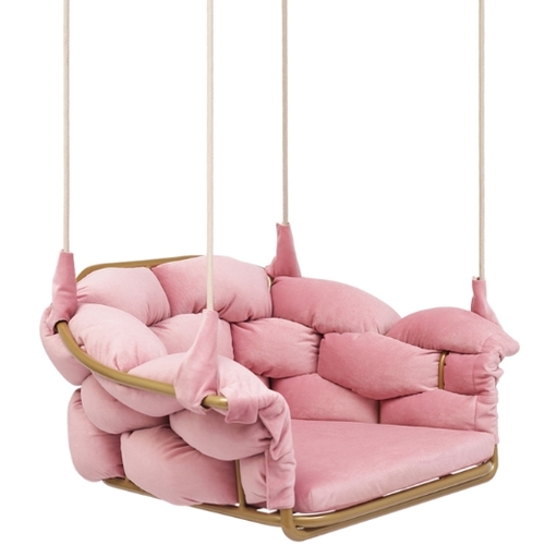 Кресло подвесное Элеонор розовое Pradex