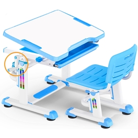 Комплект парта и стульчик Evo-Kids BD-08 бело-голубой Mealux
