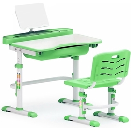 Комплект парта и стульчик Evo-kids Evo-17 (без лампы) бело-зеленый Mealux