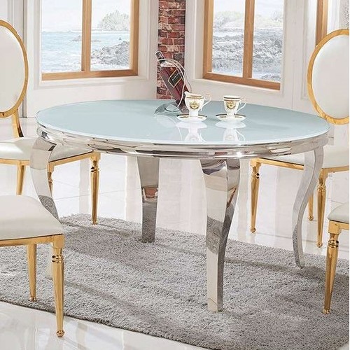 Стіл обідній 120cm TH306-5 білий + золото Glamoorzee