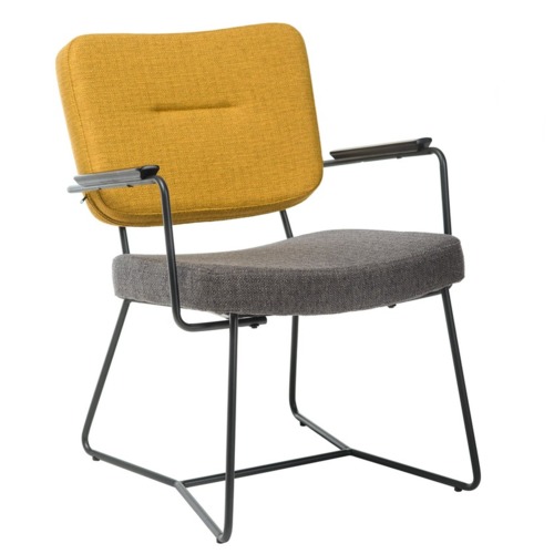 Кресло M-80 желтый (горчичный) Verde 2020