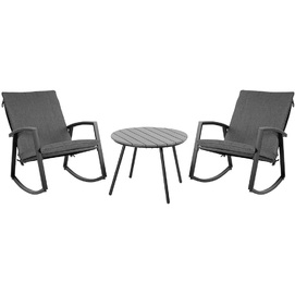 Комплект LOKI стол кофейный и 2 стула 20584 серый Garden4You