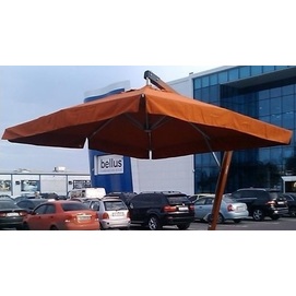 Купол для зонта консольного квадратный 4 х 4 м с воланами терракотовый OUTDOOR