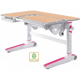 Детский стол (парта) Kingwood D-820 MG/PN клен/серый/розовый Mealux 