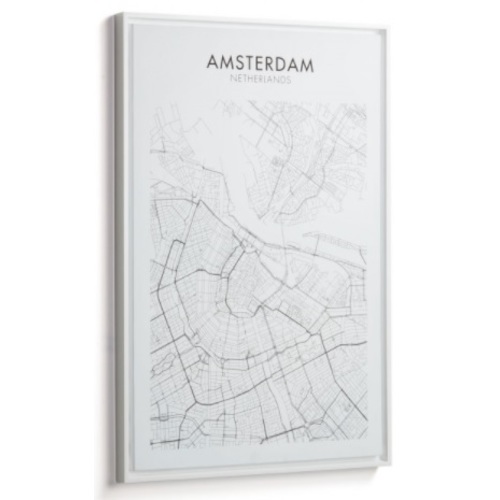 Картина Uptown Amsterdam 70х50 см AA4908 білий Laforma