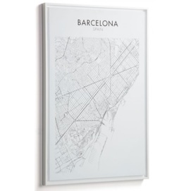 Картина Uptown Barcelona 70х50 см AA4909 білий Laforma