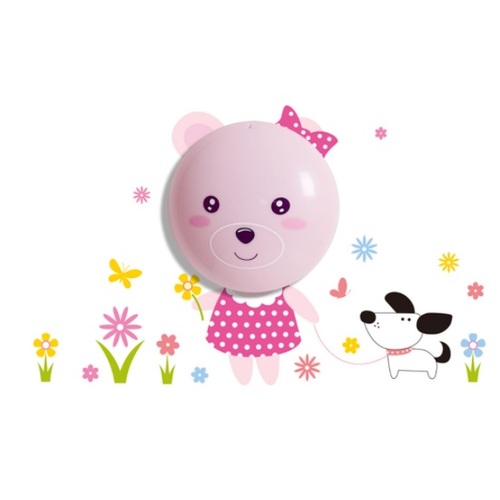 Лампа детская BEAR ML060 розовый MiLAGRO