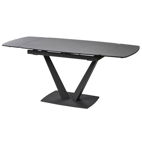 Стол обеденный раскладной ELVI PURE GREY (120-180 см) серый/ноги серые Concepto 2021