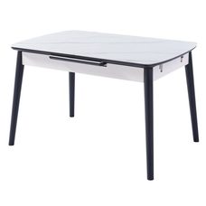 Керамічний стіл TM-87-1 білий мармур Verde